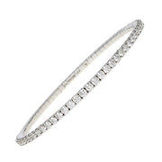 EXTENSIBLE 18K White Gold Diamond Stretch Tennis Bracelet